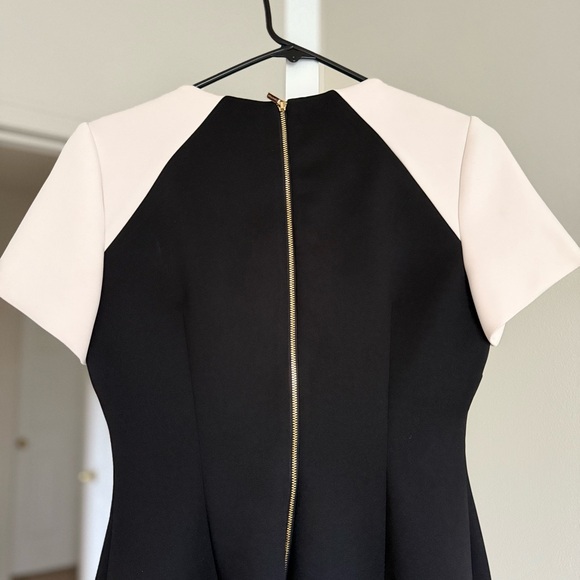 Calvin Klein Black and Cream Midi Dress - Picture 3 of 3